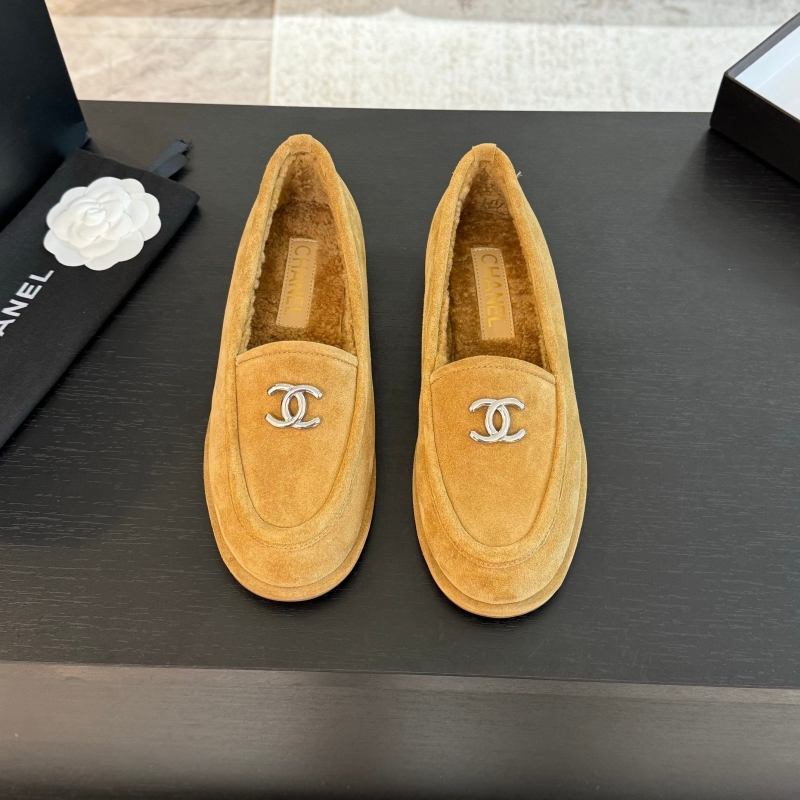 Ch*el leather shoes